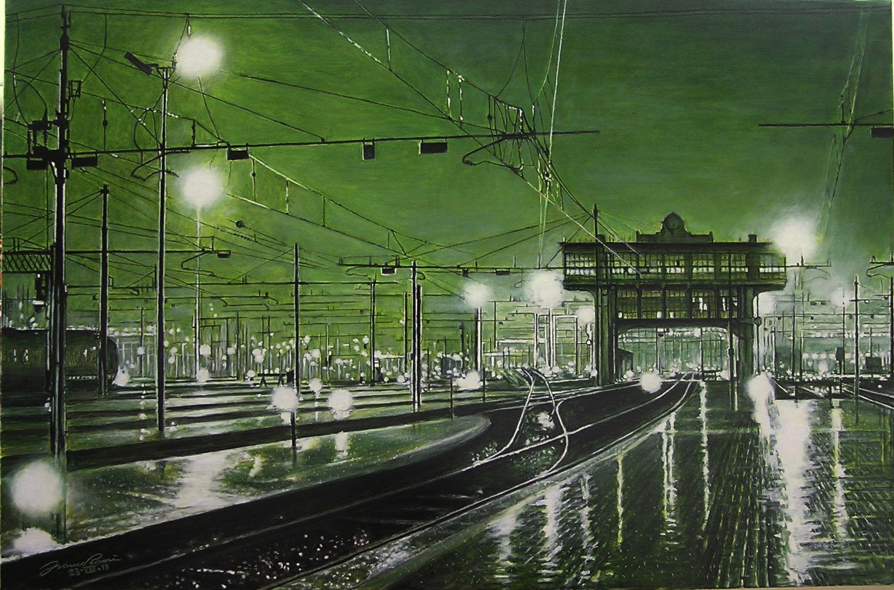 Pioggia alla Stazione