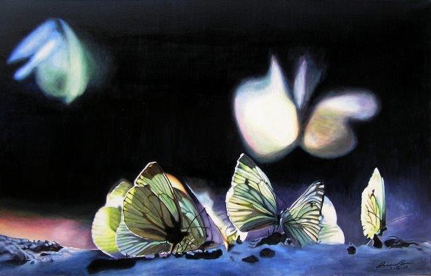 Farfalle sulla neve